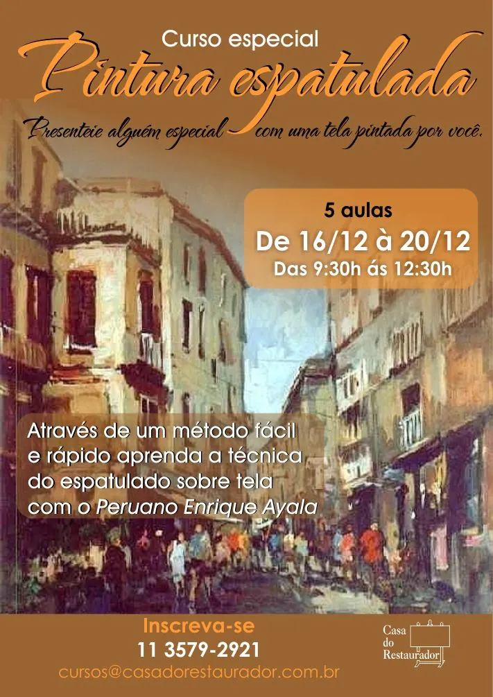 Curso Especial de Pintura Espatulada – SP