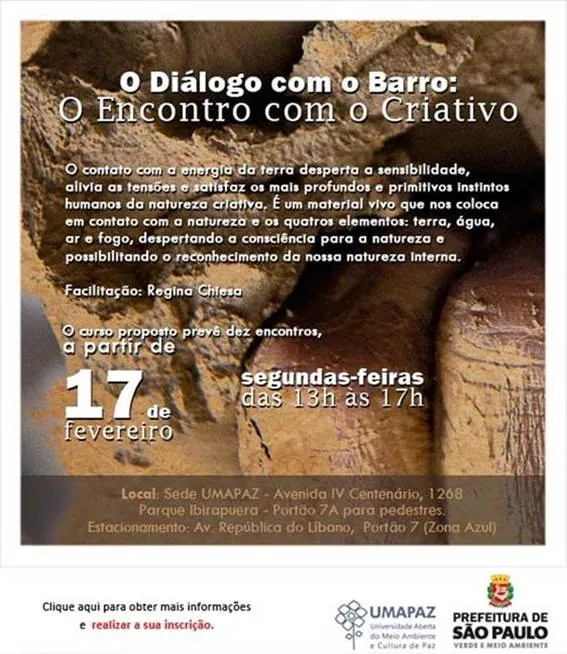Curso – Diálogo com o barro – SP