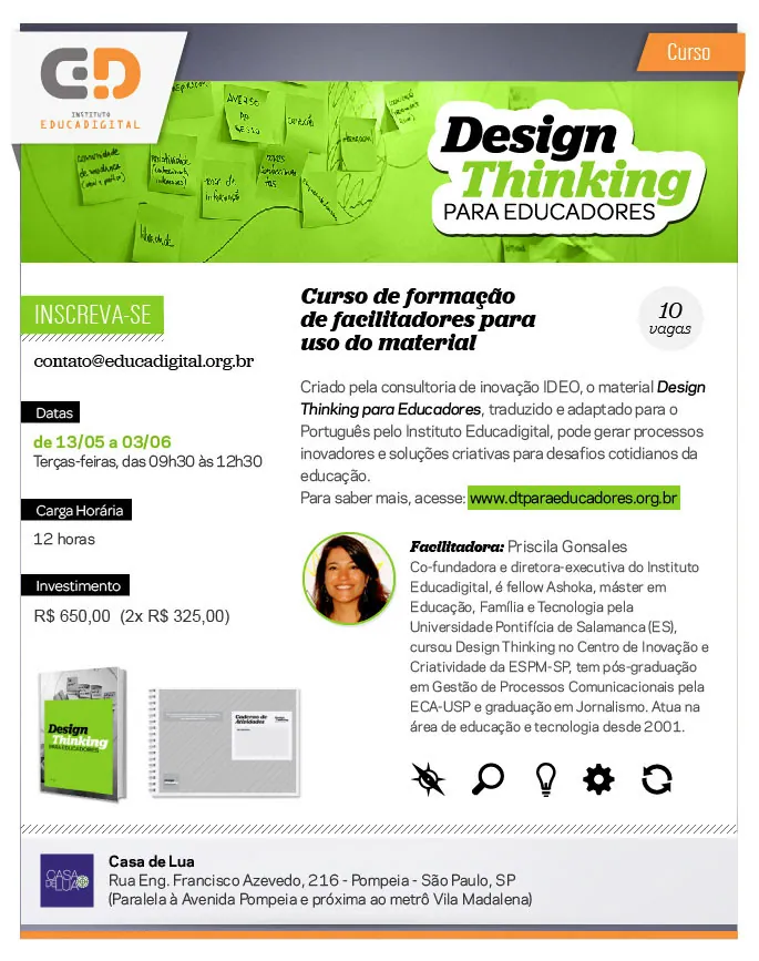 Design Thinking para Educadores – Curso de Formação de Facilitadores