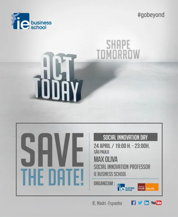 Hub Escola | Save the Date – Social Innovation Day