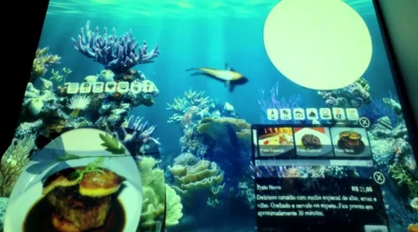 Inovação no restaurante: Empresa pernambucana cria mesa interativa