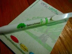 Caneta do futuro vira adubo e faz história na Quinta da Estância
