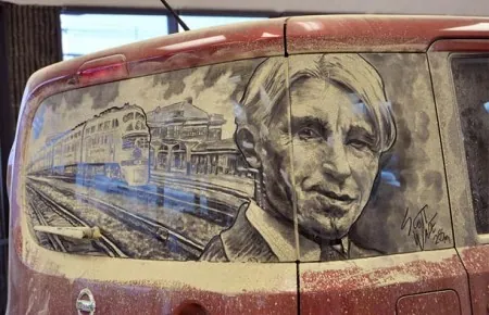 Dirty Old Car: criando arte com a sujeira dos carros