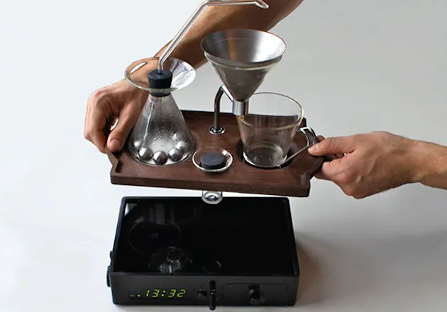 Despertador também faz café?