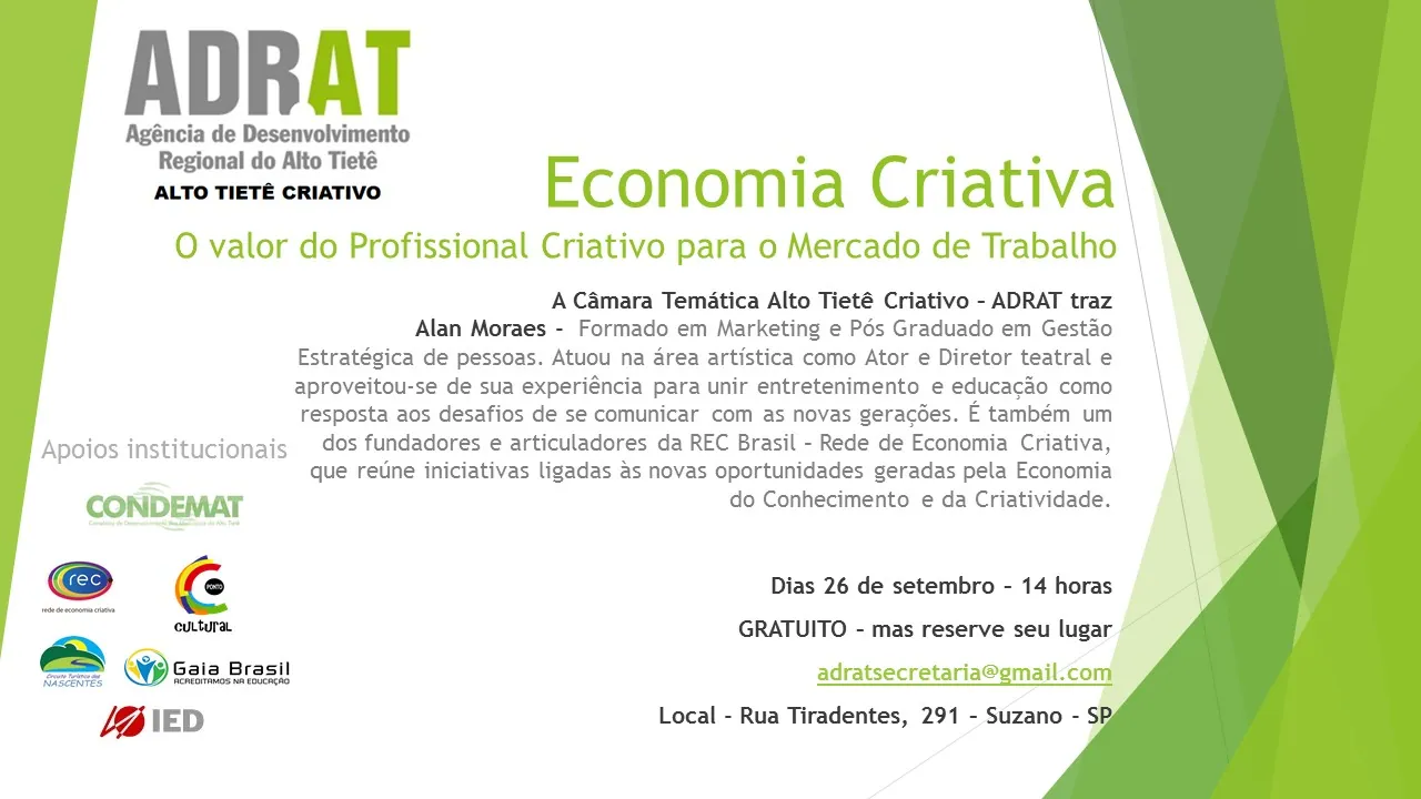 O Valor do profissional criativo no mercado de trabalho - EC - ADRAT