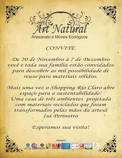 Artesanato e sustentabilidade – Rio Claro (SP)