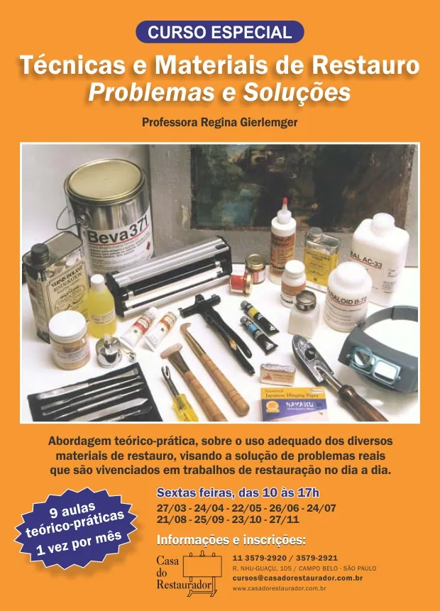 Problemas e soluções em restauro – (SP)