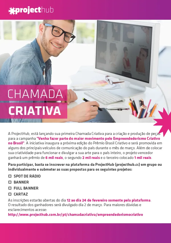 Chamada Criativa! Quem se habilita?
