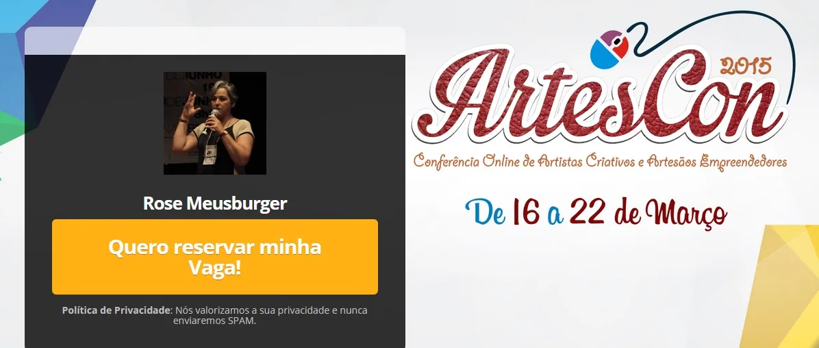 Palestra Rose Meusburger – ArtesCon15 – Gratuito e on-line!