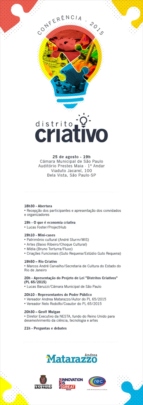 Distritos Criativos – Conferência 2015 (SP)