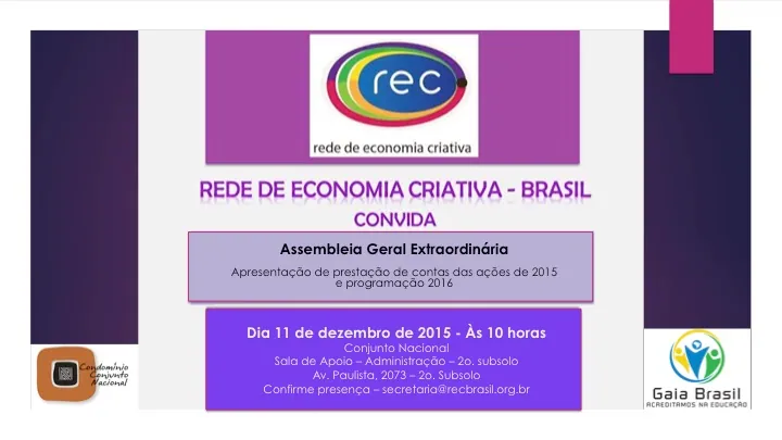 REC-Brasil convida – 11 dez 2015 (SP)