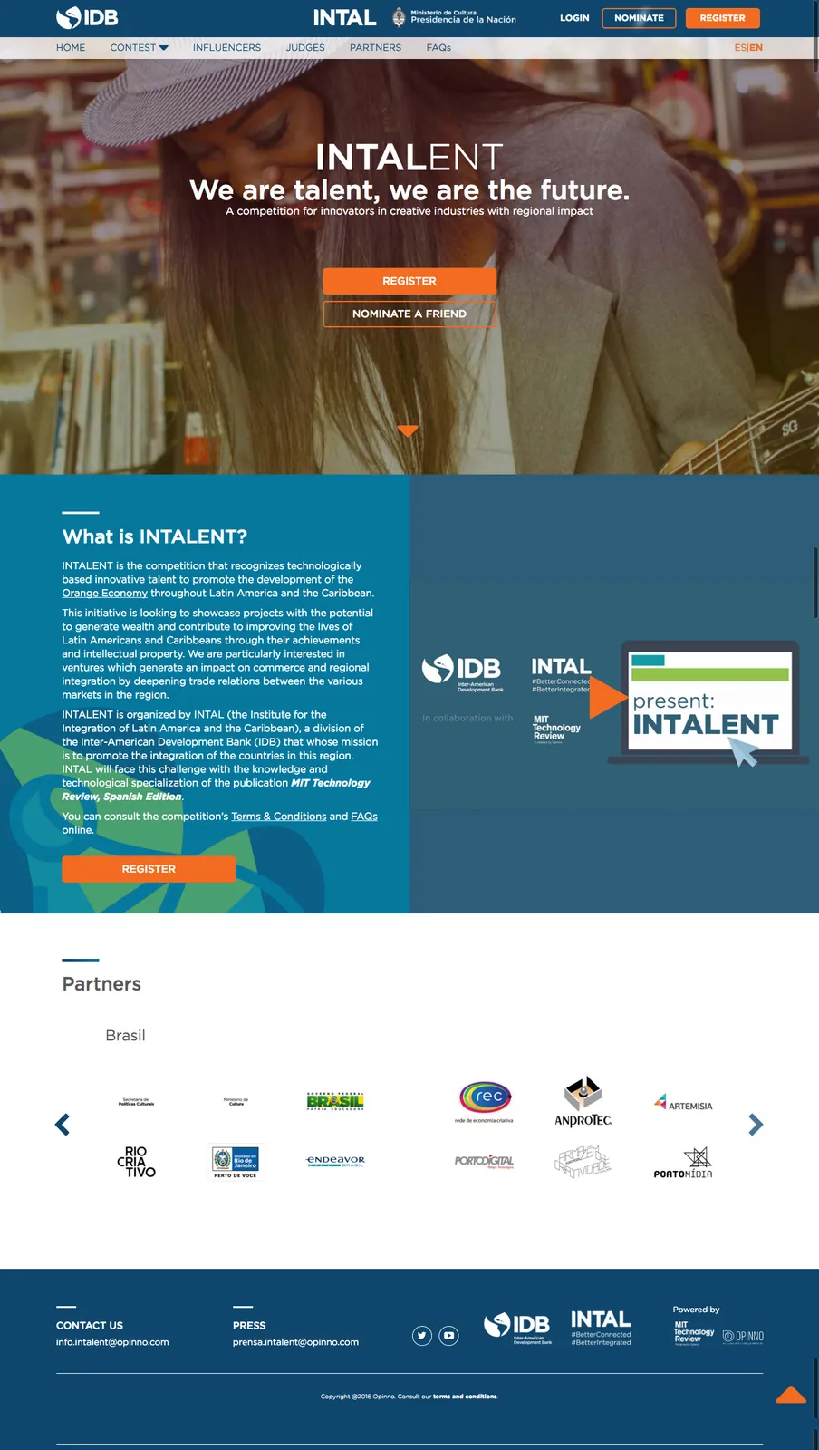 INTAL e MIT Technology Review premiarão o melhor projeto cultural de base tecnológica da América Latina e Caribe através de INTALENT