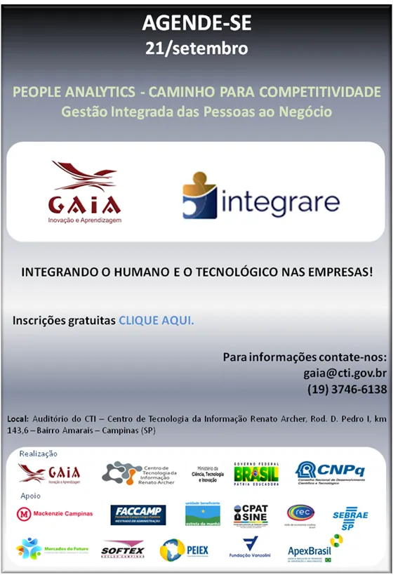 Manhãs de Inovação – Gaia CTI – Campinas (SP) – set/16