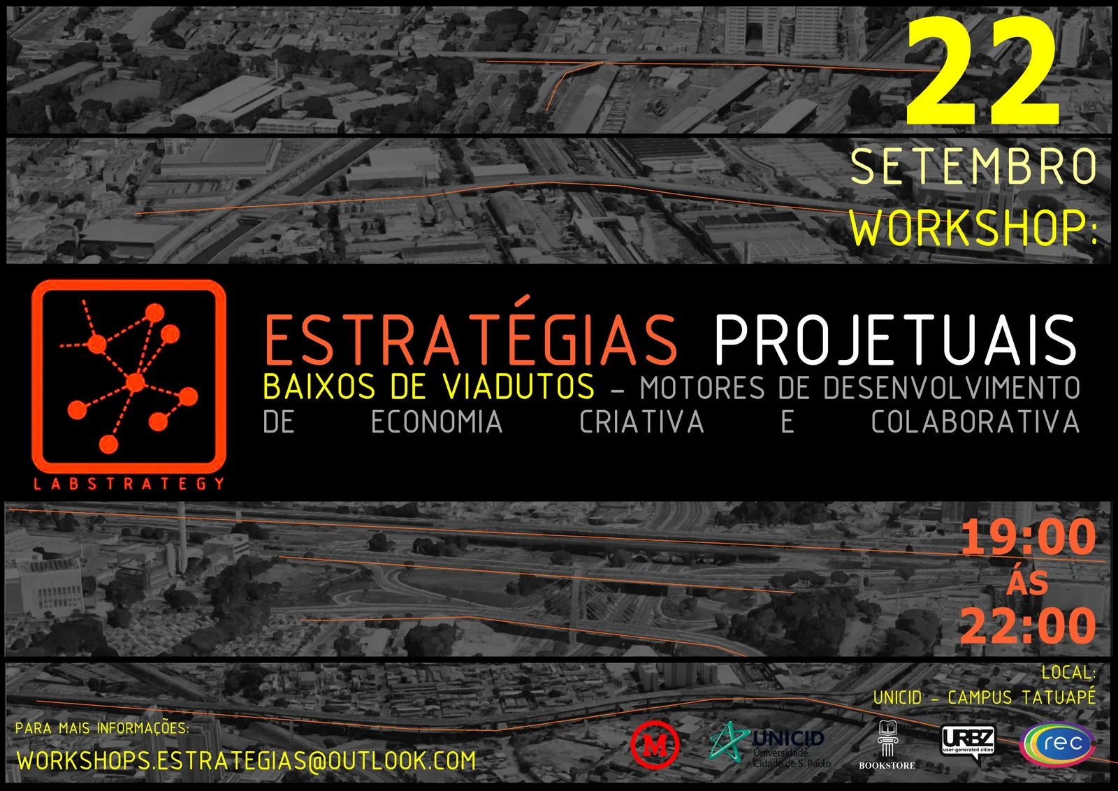 REC-Br apoia e divulga – Estratégias Projetuais – Baixos de Viadutos – Motores de desenvolvimento – 22set (SP)