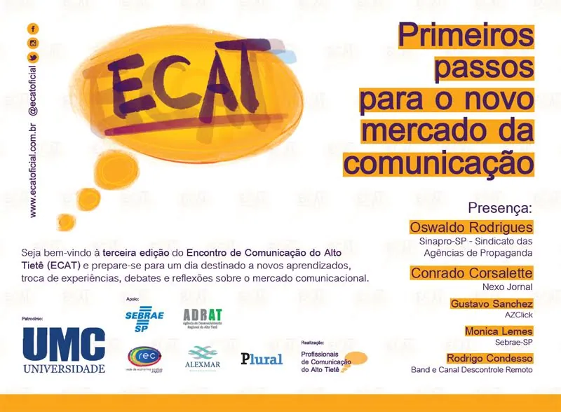 Encontro de Comunicação do Alto Tietê (ECAT) conta com apoio REC-BR