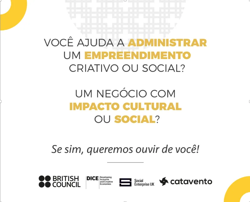 Mapeamento do Empreendedorismo Criativo e Social no Brasil – RECBrasil colabora com a divulgação!
