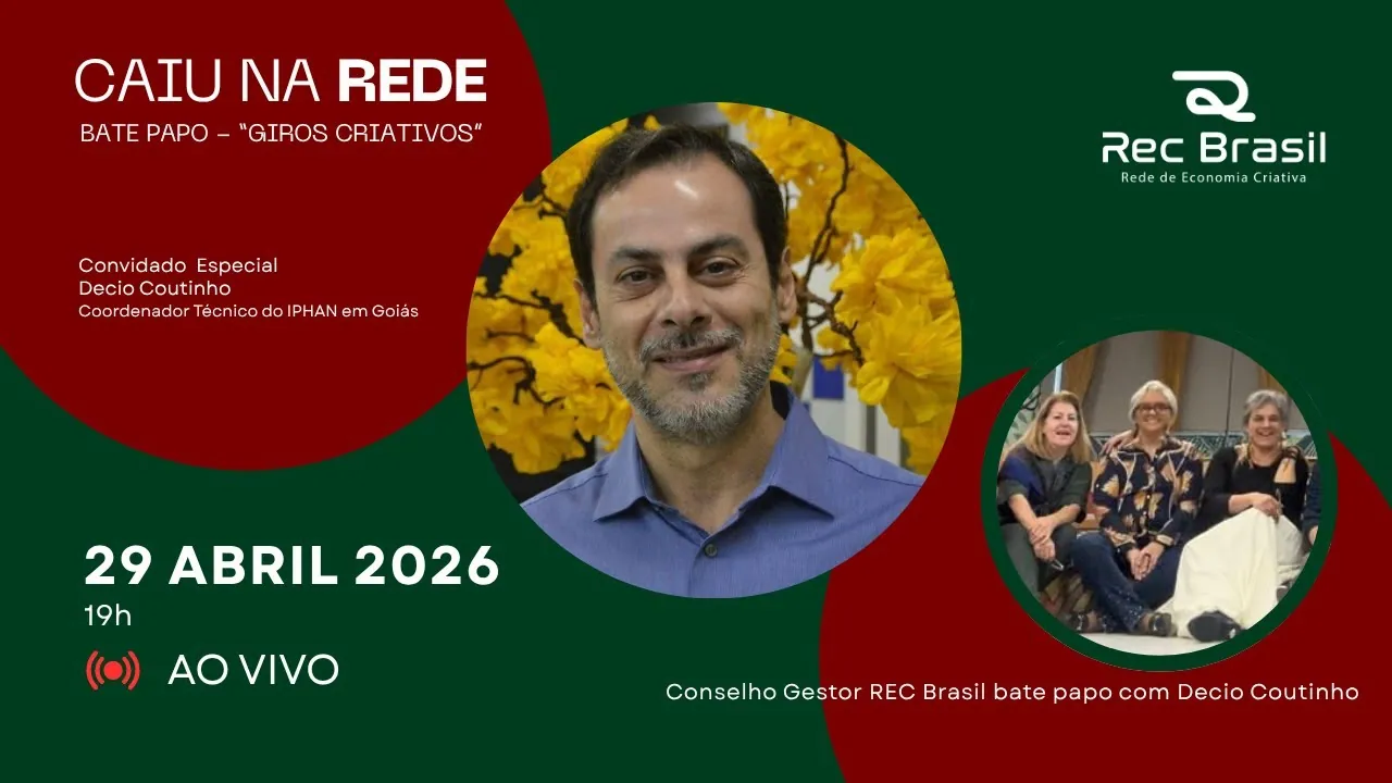 Caiu na Rede – Bate Papo Giros Criativos – com Decio Coutinho – abr/26