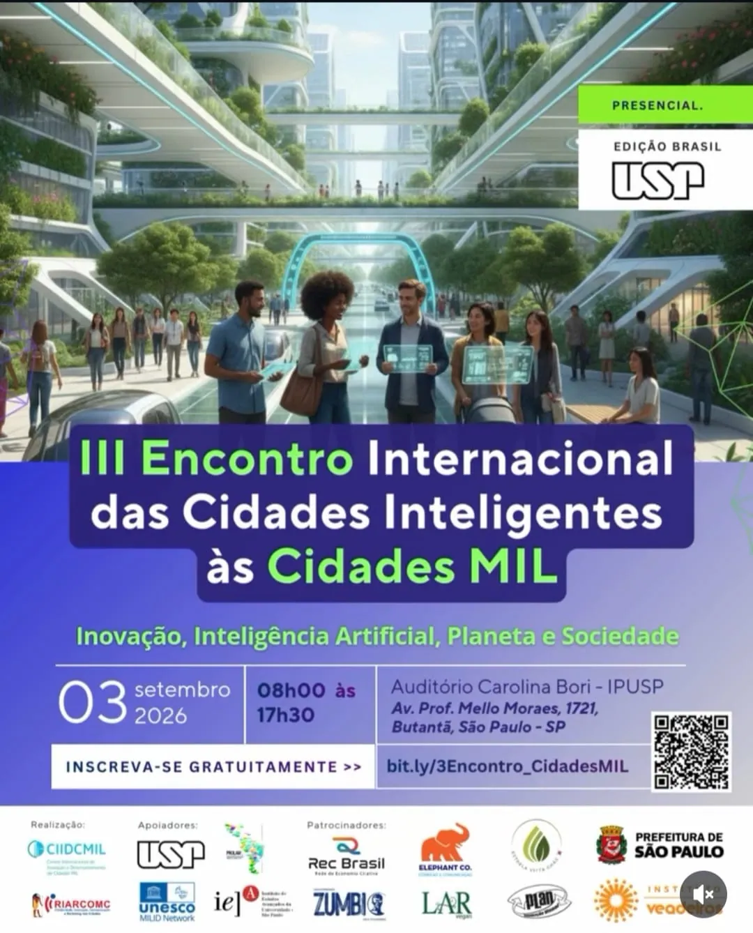REC Brasil no III Encontro Internacional das Cidades Inteligentes às Cidades MIL