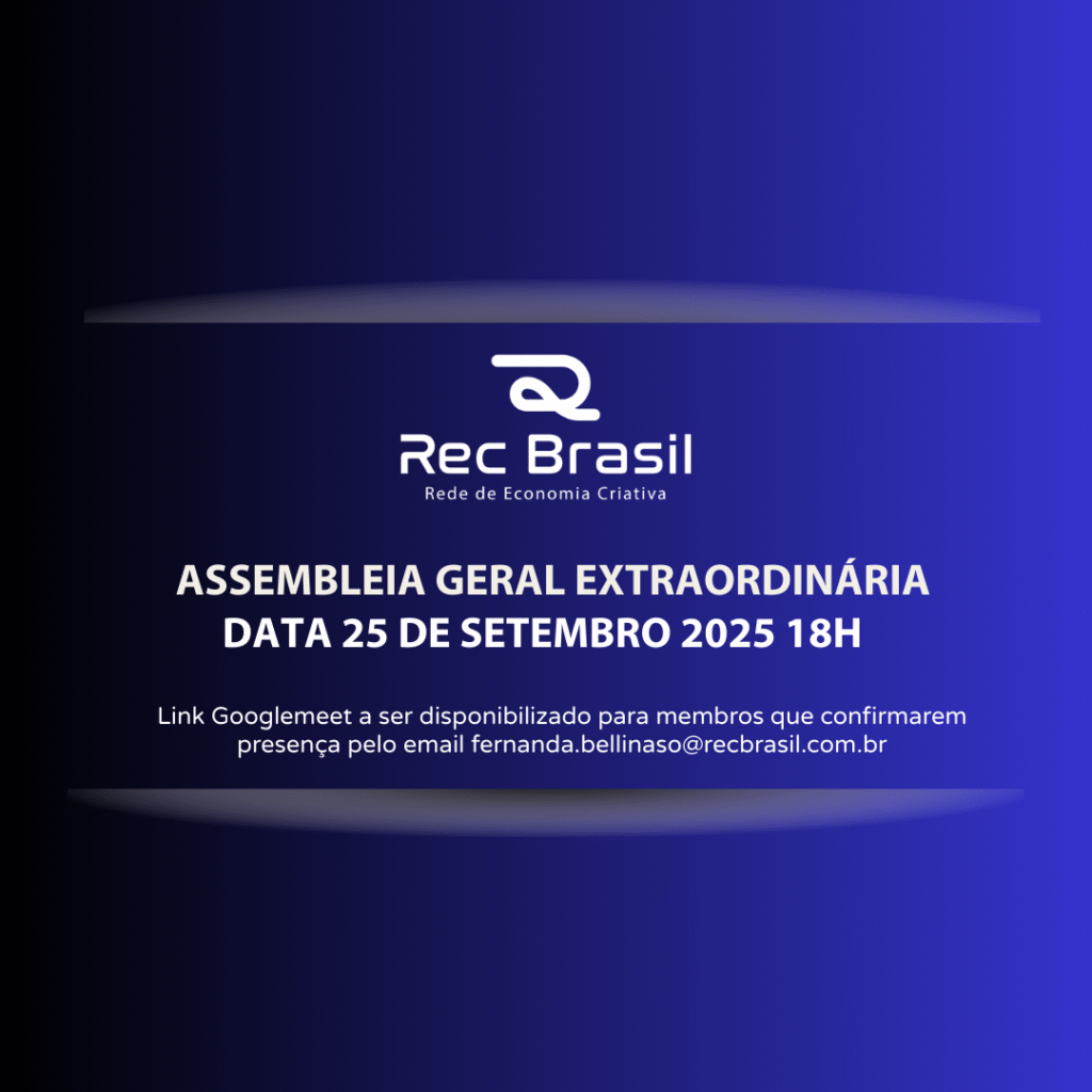 Edital de Convocação Fundo Gradientee do Preto para Azul Marinho, letras brancas com o texto publicado no post.